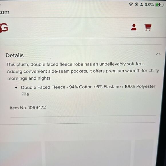 UGG PRESTIN ROBE. NAVY BLUE. - Picture 8 of 9